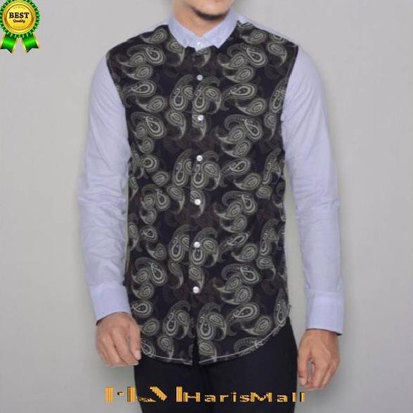 Mms 2 Hm43 Baju Kemeja Pria Lengan Panjang Kombi Batik Kemeja Flanel Vrenitaolshop