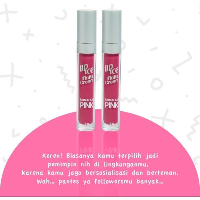 LIP ICE Matte Cream 4gr - Exp 11/2023