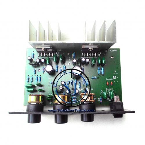 Kit Active Speaker Module UX80 IC TDA2005 800w PMPO Plus Heatsink Sirip Pendingin Power Aktif Ampli Modul