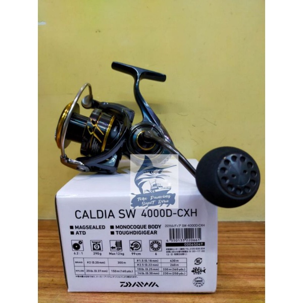 REEL DAIWA CALDIA SW 4000D CXH NEW 2022 Saltwater