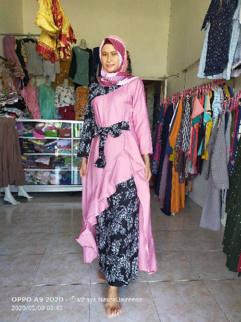 Maura Couple Sania Ruffle Batik Couple Ori Ndoro Jowi Garansi Termurah Shopee Kebaya Modern Seno 215