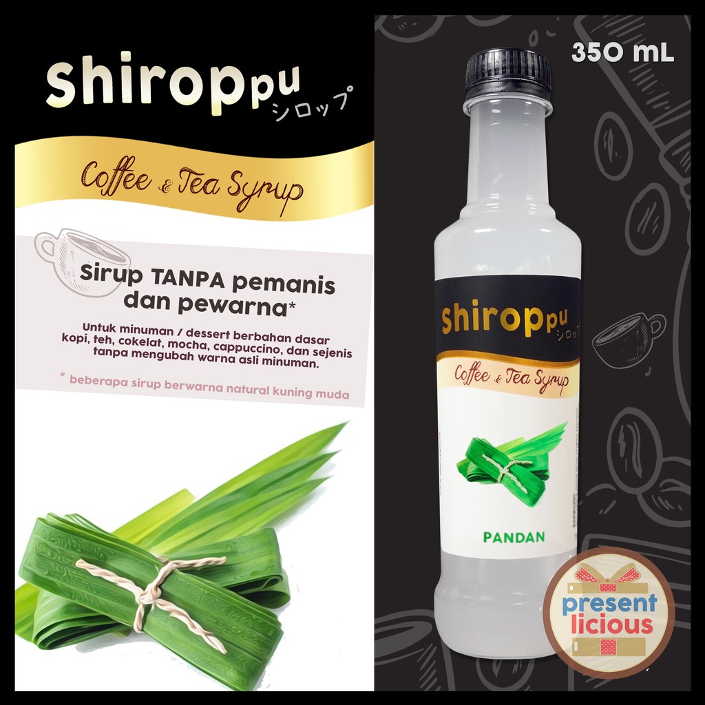 

Pandan | Shiroppu Coffee and Tea Syrup 350 mL | Sirup Tanpa Warna dan Pemanis Pandan