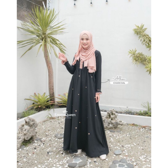 Gamis Muslim Basic Simple - Allea Dress - EmmaQueen