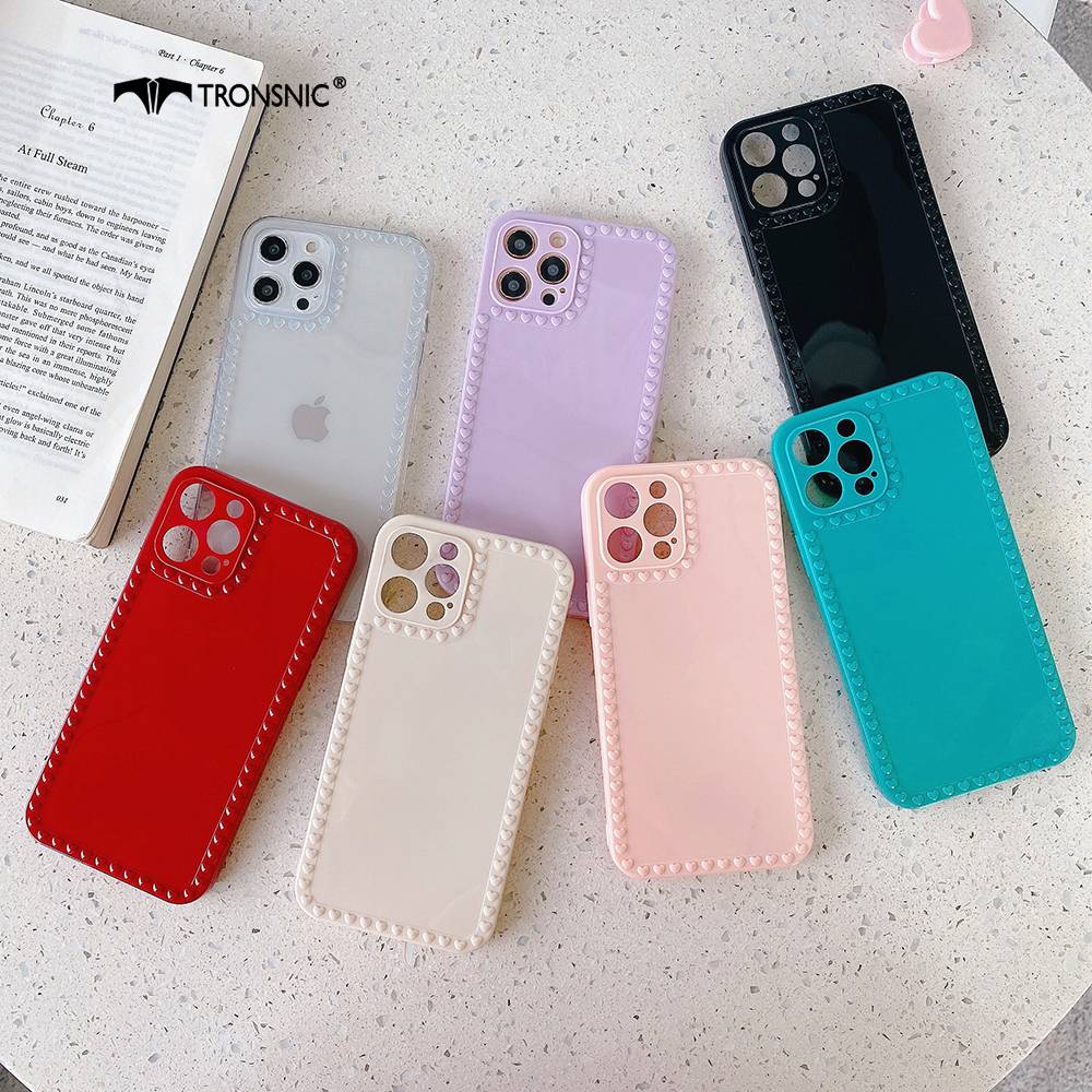 Soft Case Motif Dots Warna Merah Hitam Glossy Untuk Huawei P20 Pro 30 Pro 30 Lite 40 Pro +