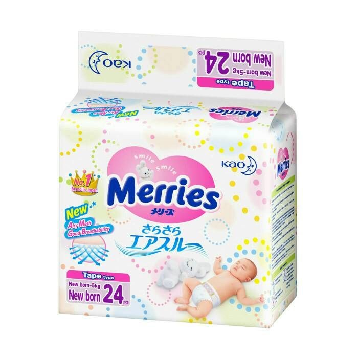 Merries Popok Bayi Perekat Premium NB24