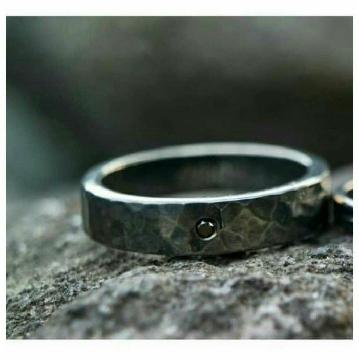 Cincin Silver Black rhodium