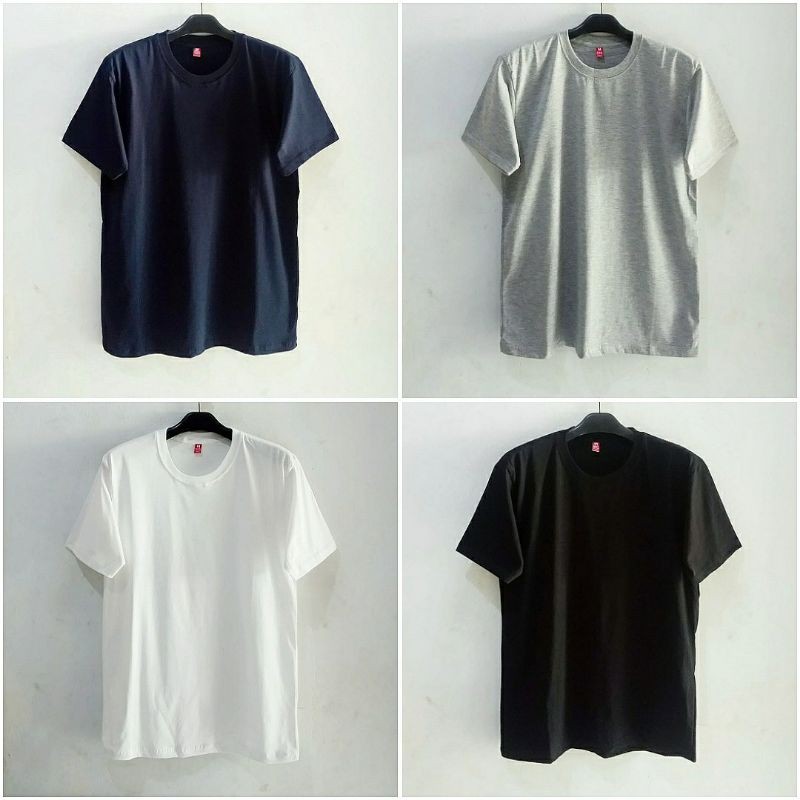 KAOS POLOS PRIA / KAOS POLOS COTTON SOFT COMBED 30S SIZE S. M. L. XL. XXL (U.S.A)