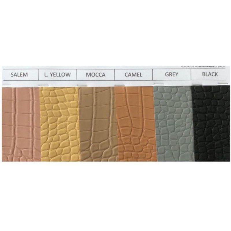 Kulit Sintesis Kain Oscar/Kulit Imitasi Motif Buaya Croco meteran