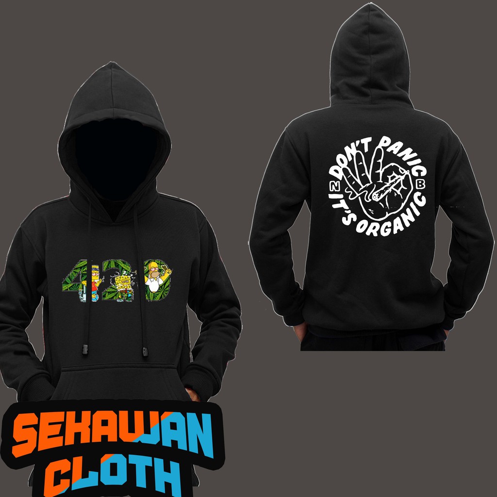 JAKET HOODIE 420 CARTOON
