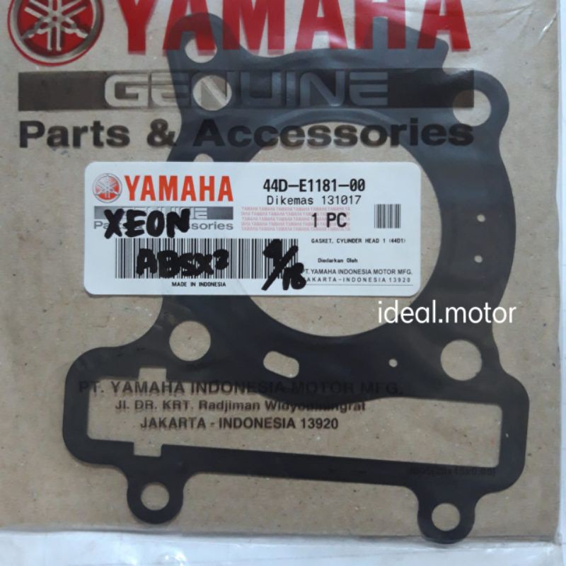 Gasket cylinder Pak Kop Xeon Original Yamaha 44D E1181 00