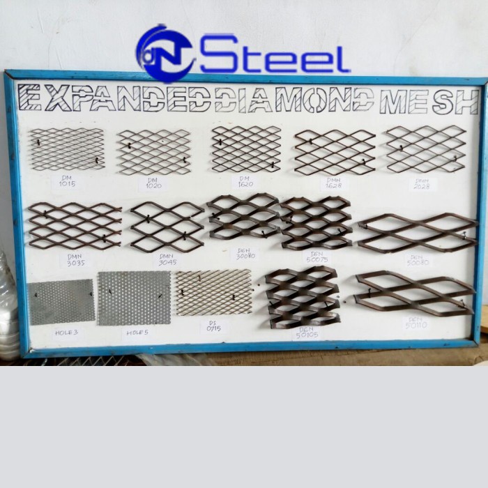 Expanded Metal Diamond Mesh DGN 30080 Besi Jaring 34x80 1200 x 2400
