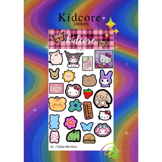 

Kidcore stickers. By: Nainai.studio