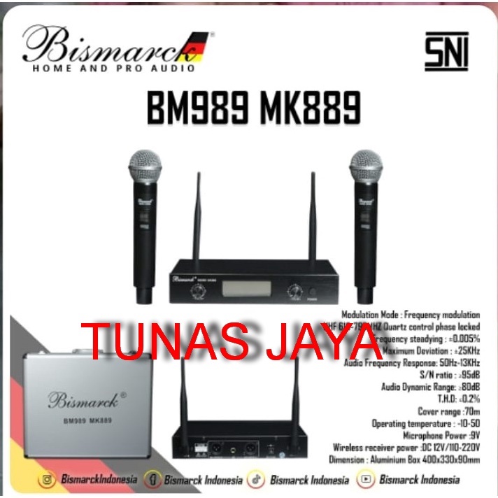 MIC WIRELESS BISMARCK BM989 MK889