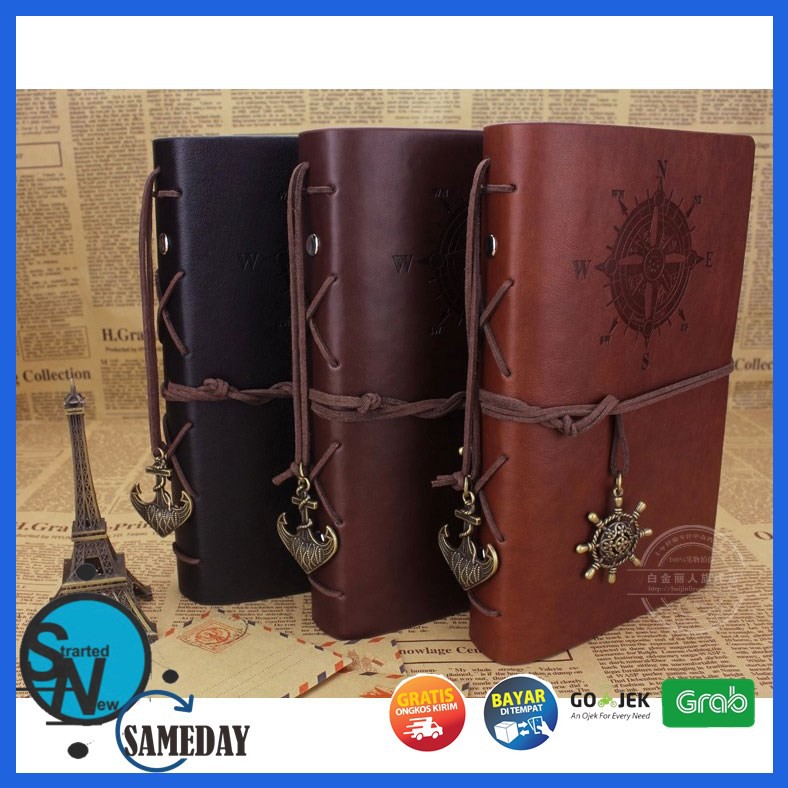

Buku Catatan Binder Kulit Retro Pirate coffe
