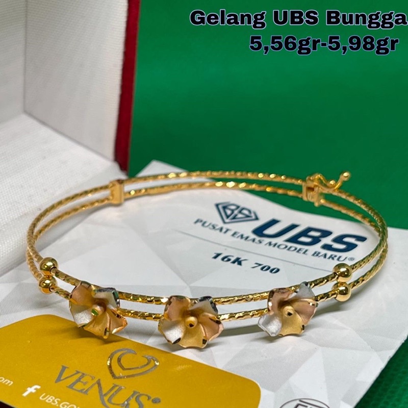 Gelang emas asli kadar 700/16k terbaru