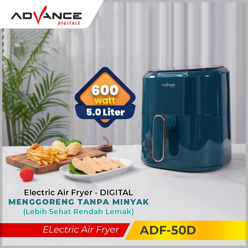 【Garansi 1 Tahun】Advance Air Fryer Hemat Daya 5L Low Watt Mesin Penggoreng Tanpa Minyak