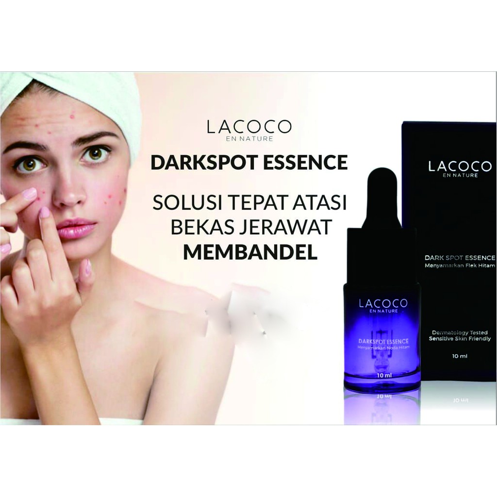 Lacoco Dark Spot Essence Original Menyamarkan Flek Hitam Wajah