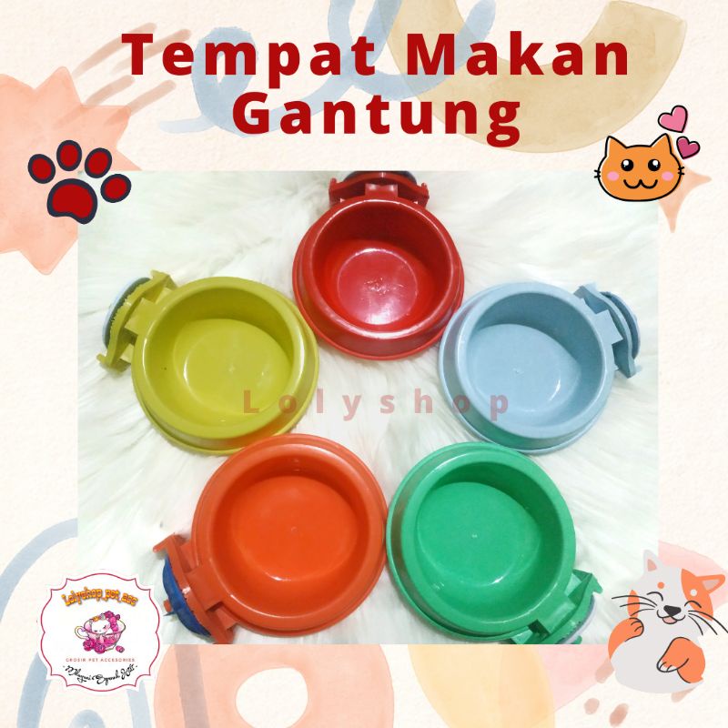 TEMPAT MAKAN GANTUNG KUCING ANJING KELINCI