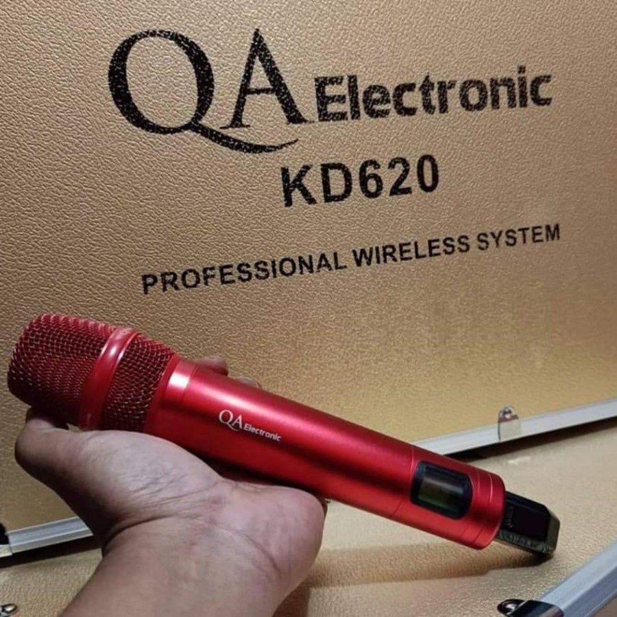 mic wireless QA electronic kd620 kd -MERAH / HITAM / KUNING