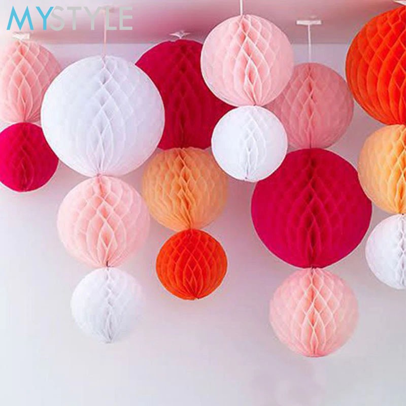 HONEYCOMB BALL PAPER 25 CM HONEYCOMB KERTAS GANTUNG PAPERFAN DEKORASI