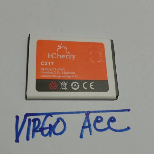 Baterai Batre Battery i-Cherry icherry C217 Original Battery Hp