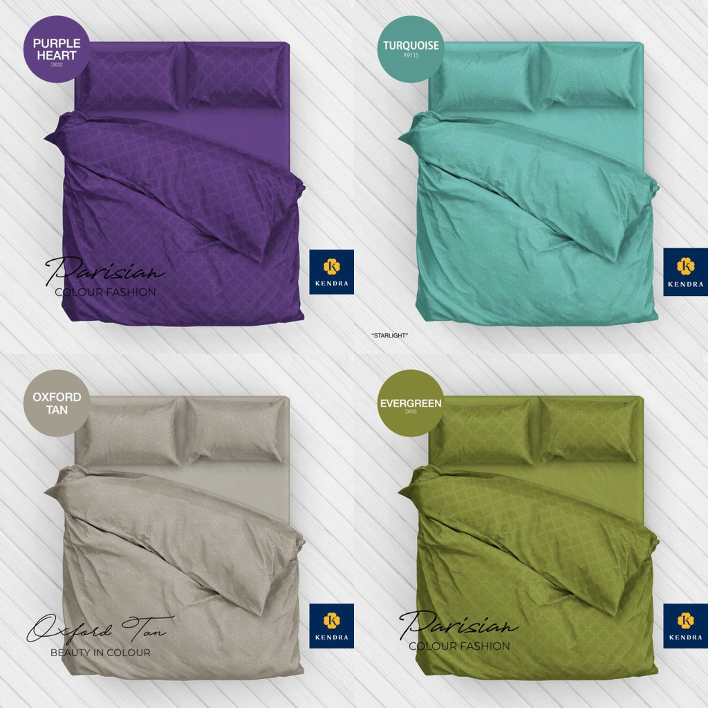 Sprei Kendra Jacquard Polos Emboss Single Ukuran 120x200 Tinggi 30 cm