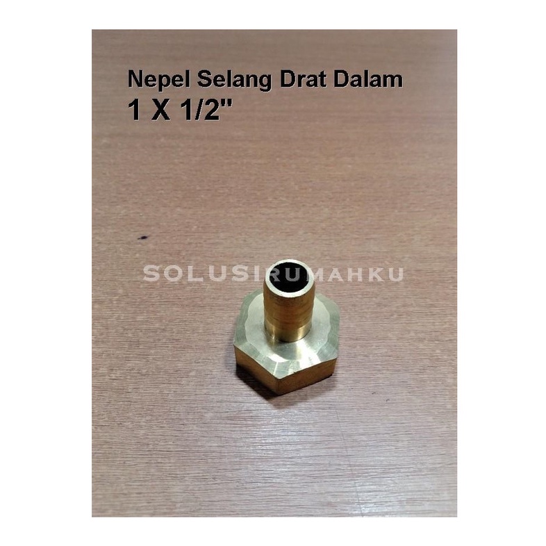 Nepel Drat Dalam Drat 1" untuk Selang 1/2" Nepple Nipel Selang Air