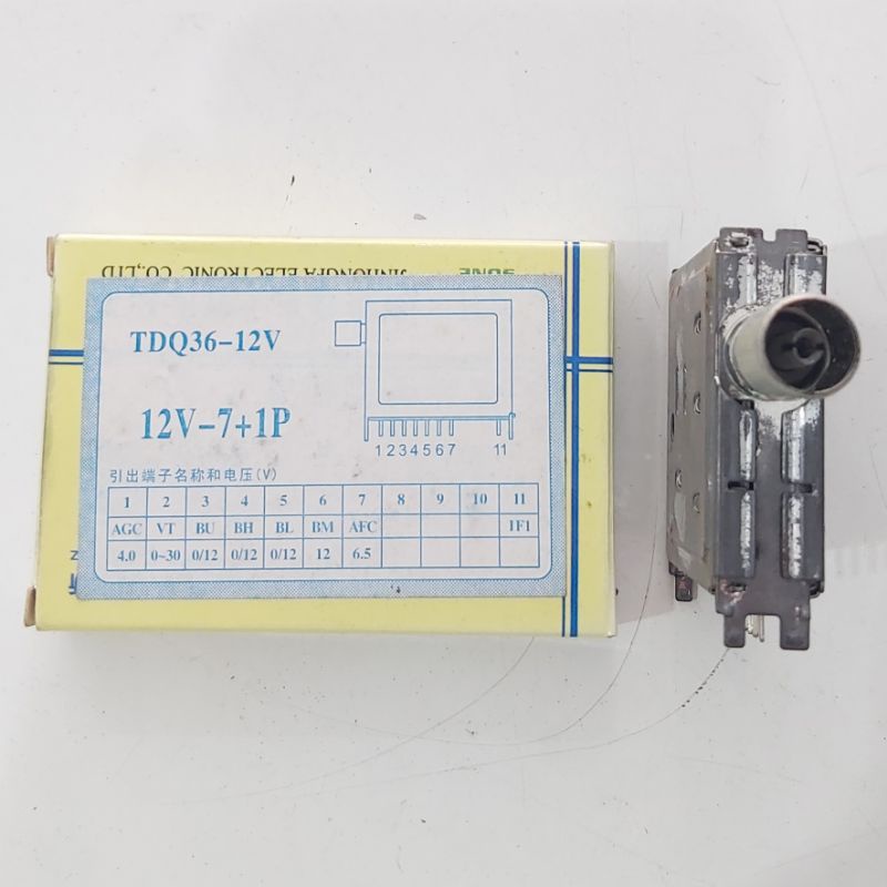 Tuner TV Tabung 7 pin + 1 pin kaki 7+1 pin