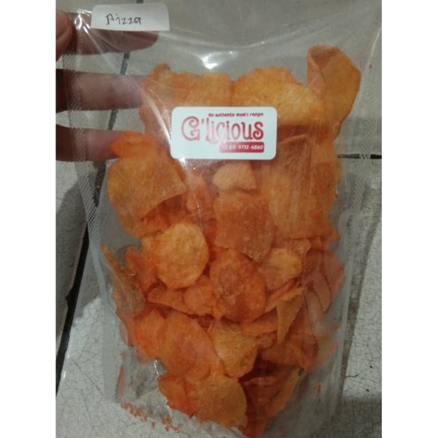 

Keripik kentang rasa pizza