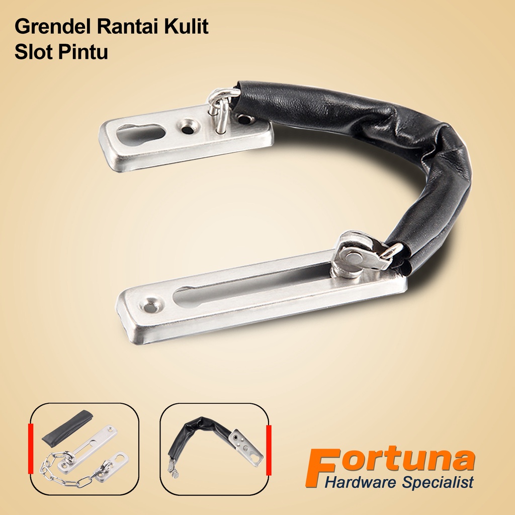 Grendel Slot Pintu Rantai 20 cm | Selot Pintu Rumah Rantai | Door Chain Stainless