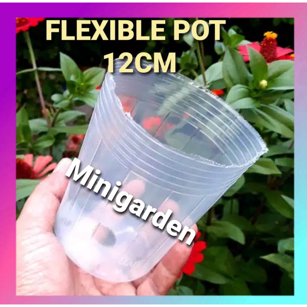 SOFTPOT FLEXIBLE POT 12CM seedling pot Media Tanam Bunga Anggrek Kaktus orchid fleksibel pot 3,5 inc