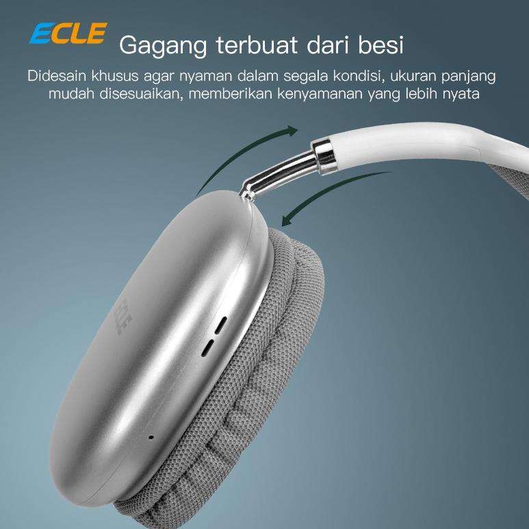 AIL.585935 ‣ ECLE Air Wireless Headphone Bluetooth Headset  Noise Reduction Pearl White