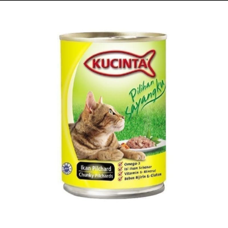 Makanan Kucing KUCINTA 400 GRAM ALL VARIAN KUCINTA kaleng 400gr