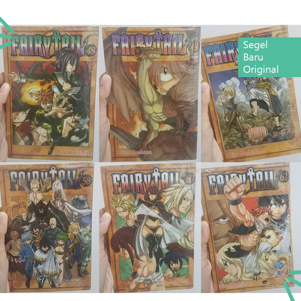 Komik Manga Fairy Tail 48 49 50 58 60 61 By Hiro Mashima Shopee Indonesia