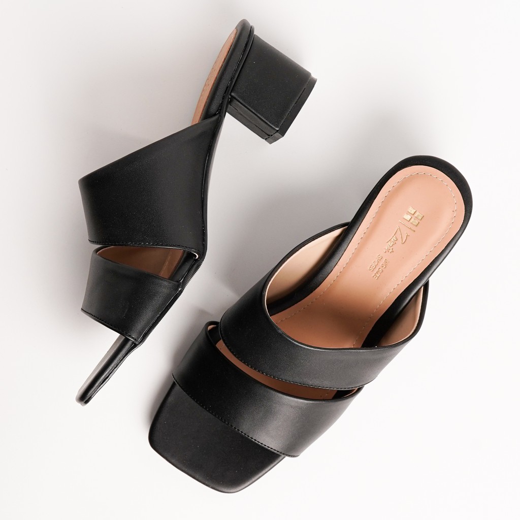 Zavatu Sandal Hak Tahu Wanita 5cm Big Size Jumbo 41 45 ZVT 336