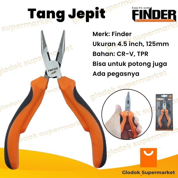 Tang Jepit 4.5 inch Finder Mini Long Nose Plier 125mm