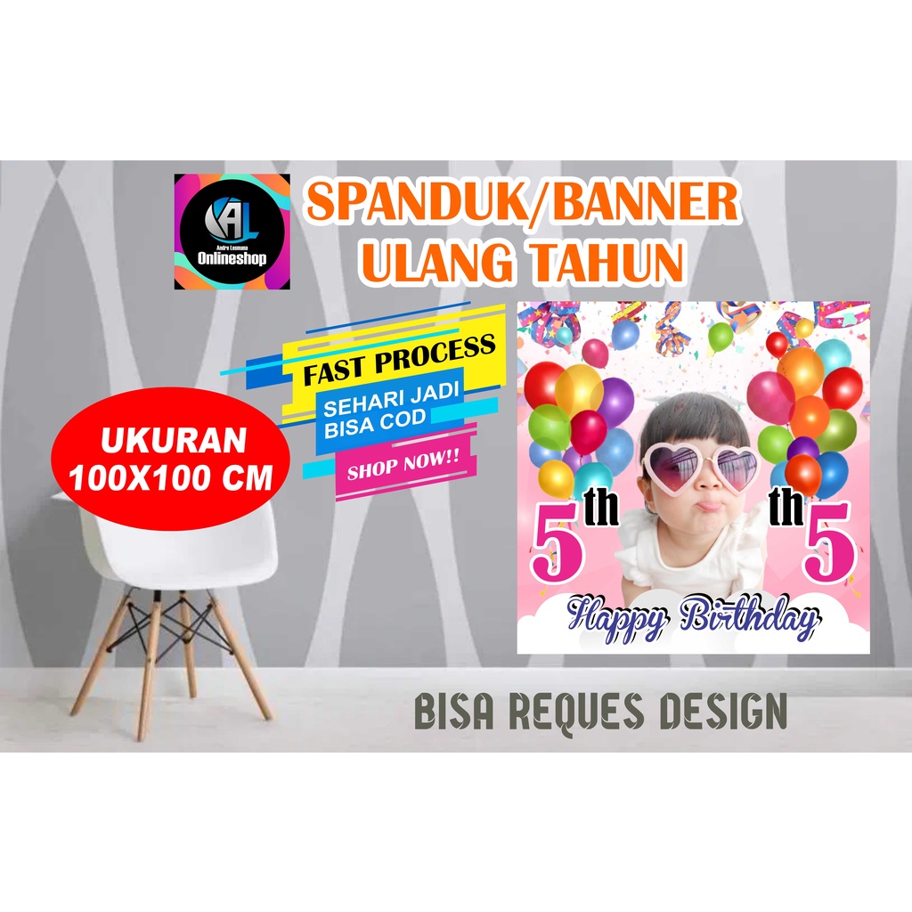 Jual Spanduk, Banner Ulang Tahun Anak (Ukuran Kecil) | Shopee Indonesia