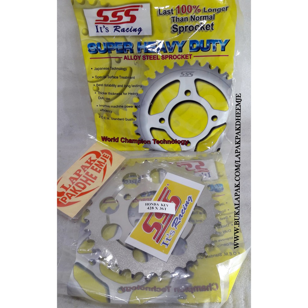 GER SSS 428 36 GEAR BELAKANG SSS 428 36 GRAND SUPRA 100 SSS ORIGINAL LAPAK PAKDHE EMJE KEV