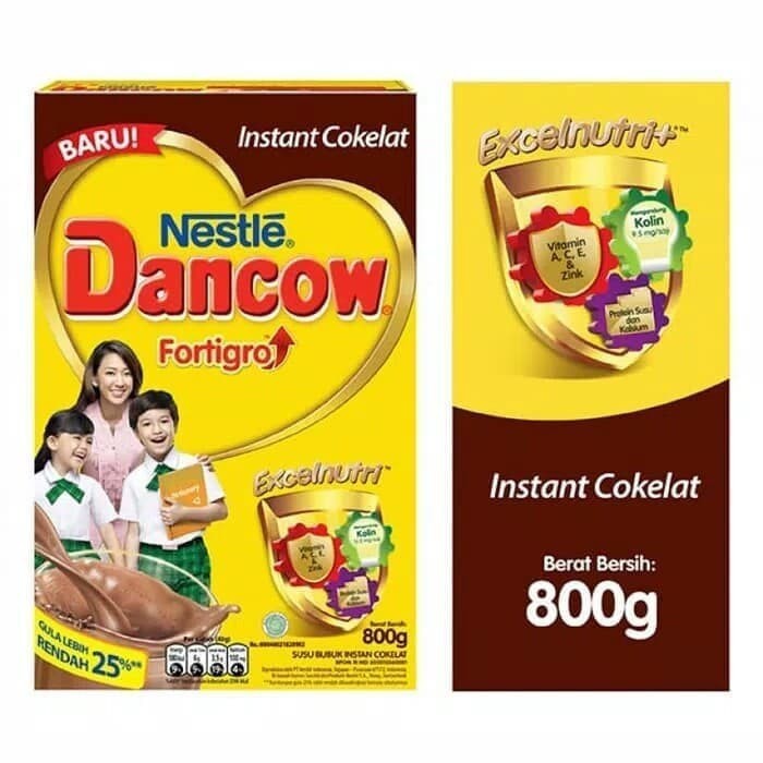 Dancow Fortigro Instant Cokelat 800Gr | D'Lubna Baby