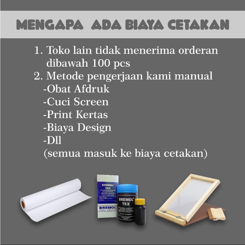CETAKAN SABLON CUSTOOM