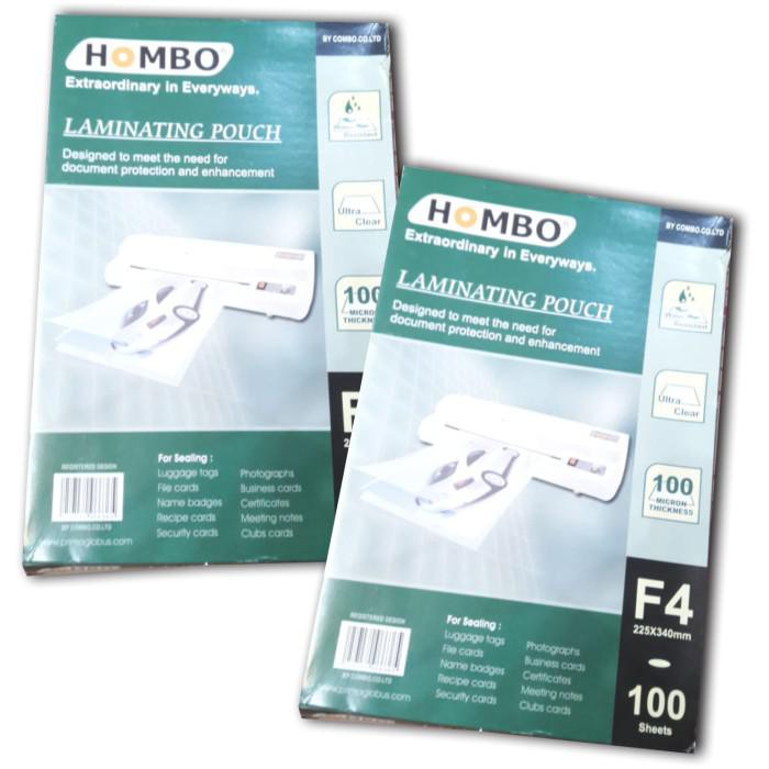 

New Best Seller Kertas Hvs / Plastik Laminating Hombo F4 100 Mic