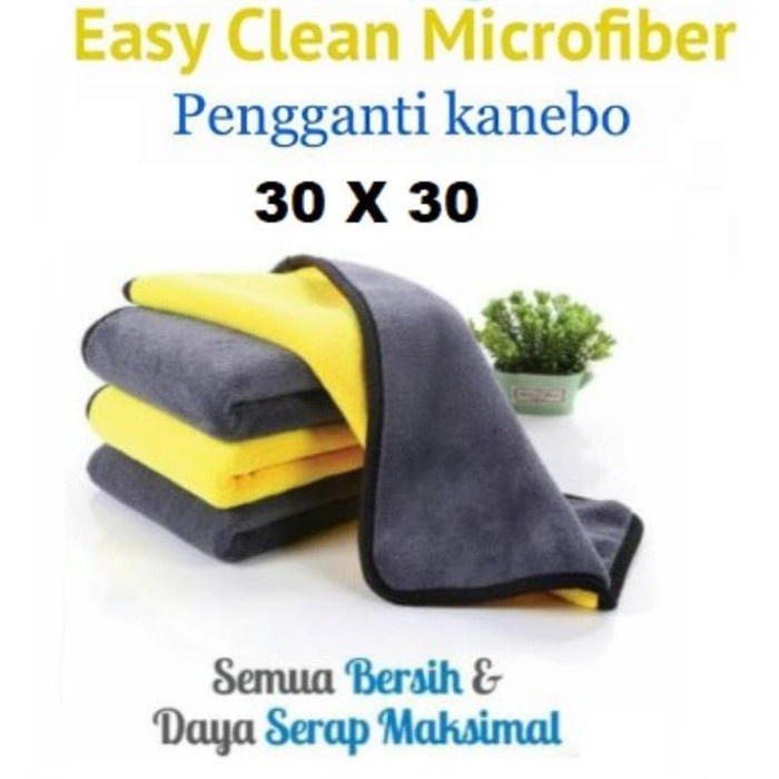 Kain Lap Microfiber Premium Serbaguna 2 Sisi Halus Multifungsi Super Absorbent Daya Serap Air Tinggi Kain Lap Mobil