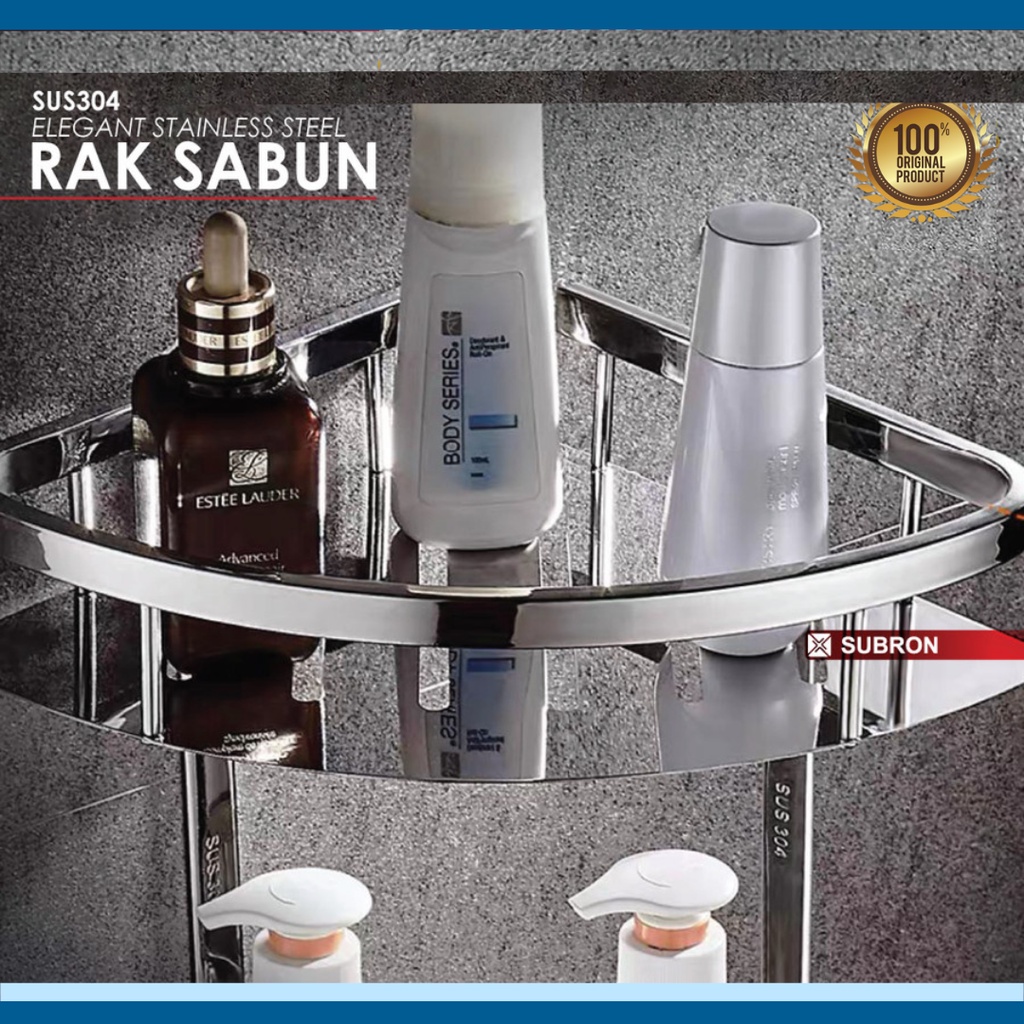 RAK SABUN | RAK SUDUT STAINLESS STEEL