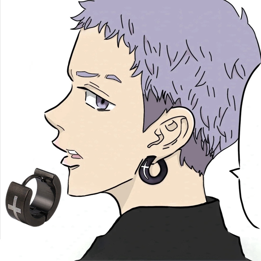 Anime Tokyo Revengers Surrounding Takashi Mitsuya Earrings Cartoon Character Cos Decoration Accessories