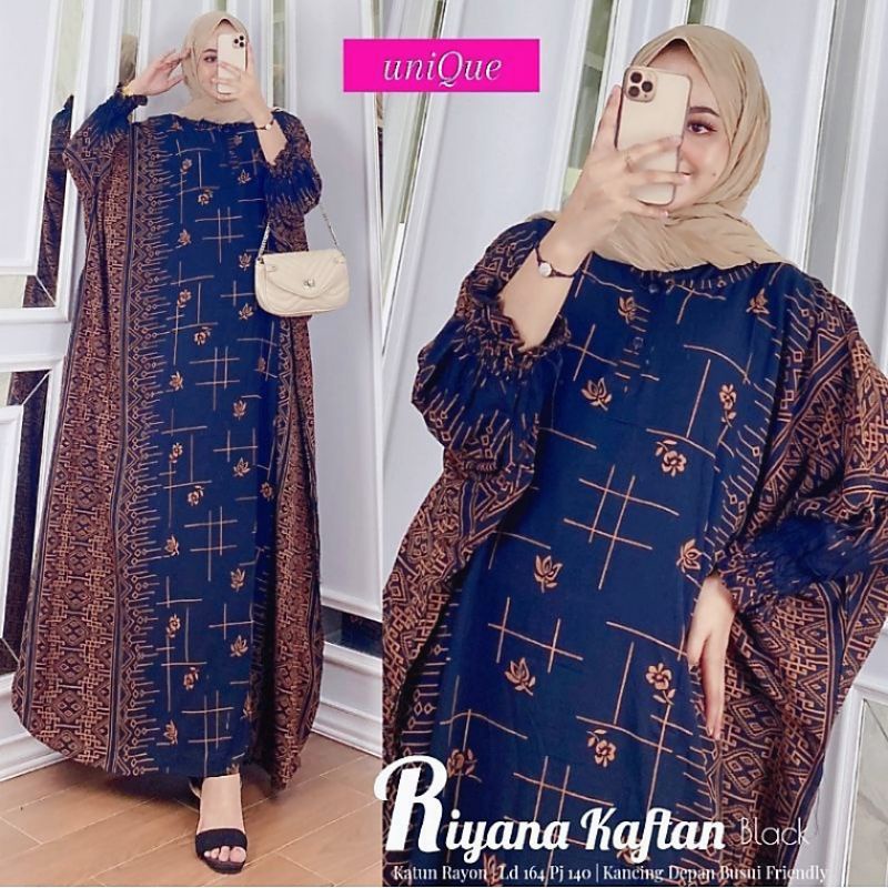 KAFTAN RIYANA GAMIS JUMBO ABAYA ARABIA RAYON PREMIUM LONGDRESS KAFTAN LEBARAN BAJU KONDANGAN TERBARU BUSUI