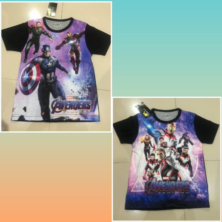 kaos anak superhero avengers / kaos anak furo motif avengers