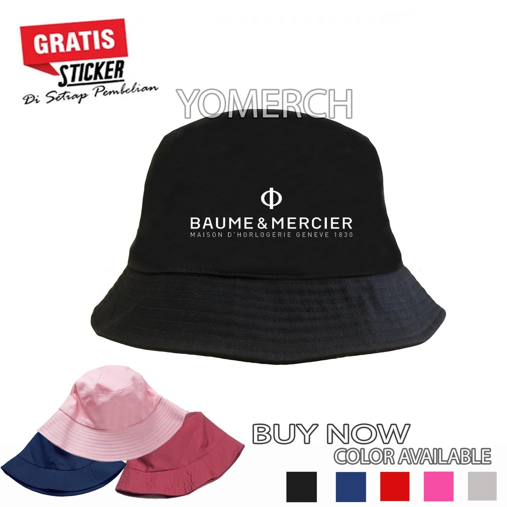 Topi Bucket BAUME & MERCIER Keren Pria dan wanita polos polosan YOMERCH