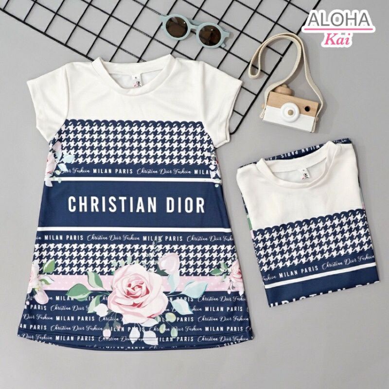 Dress Dior Anak Import Aloha Kai