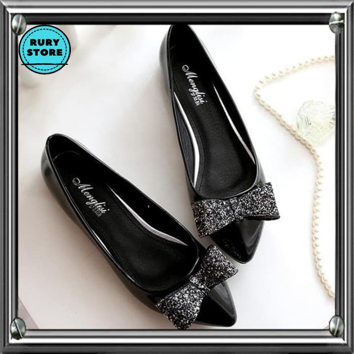 Sepatu Mules Balet Tali Belakang Flatshoes Wanita Sepatu Pansus CasuaL Wanita