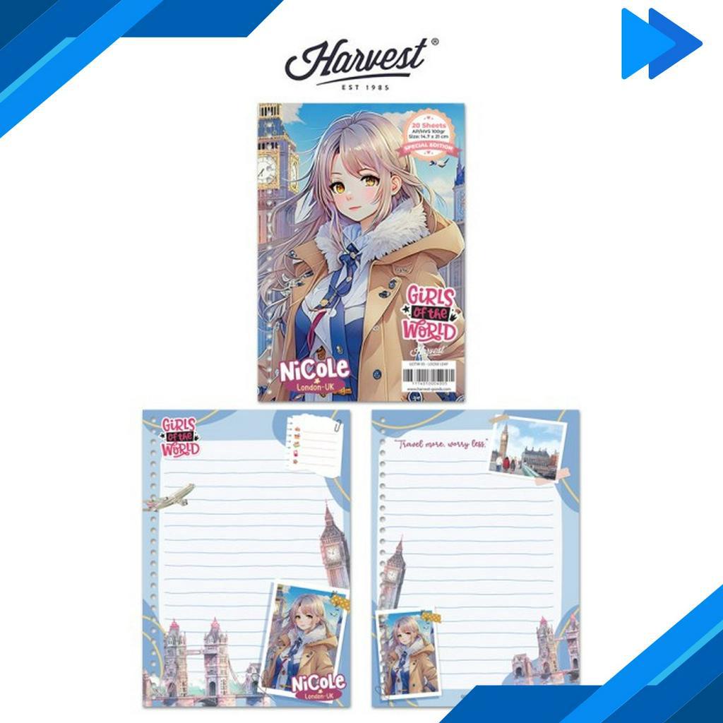 

NEW PRODUCT Loose Leaf Kertas Binder Harvest A5 Girls of The World London